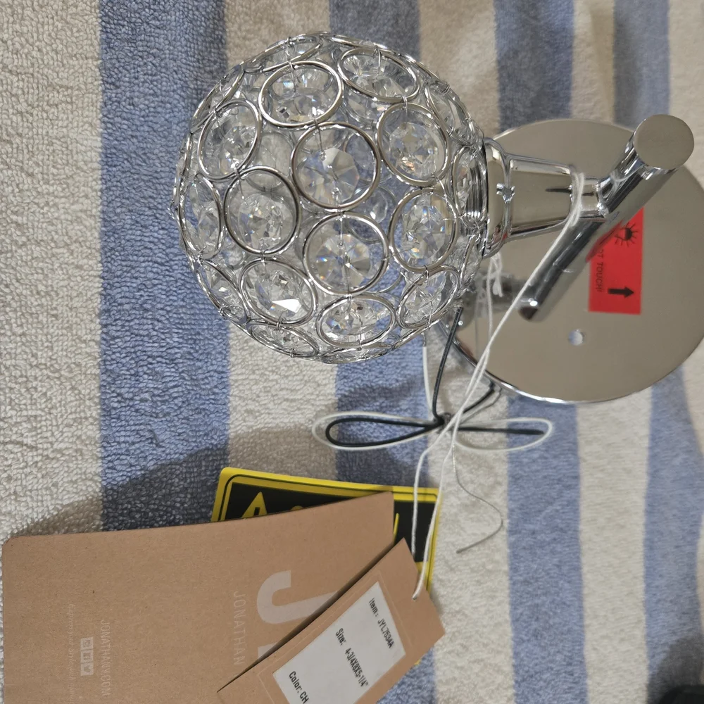 Jonathan Y - Crystal Wall Sconce